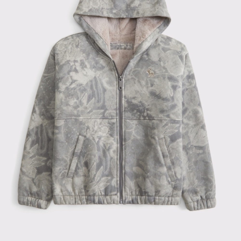 Kids Gray Hooded Jacket